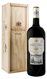 Вино красное сухое «Marques de Riscal Reserva» 2014 г., в деревянной подарочной упаковке
