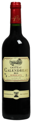 Вино красное сухое «Chateau Calendreau Bordeaux» 2017 г.