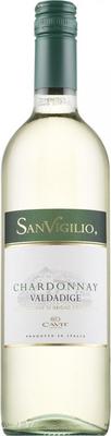 Вино белое сухое «SanVigilio Chardonnay, 0.75 л» 2017 г.