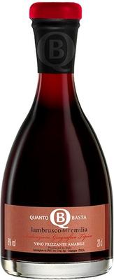 Вино игристое красное полусладкое «Quanto Basta Lambrusco dell'Emilia Rosso»