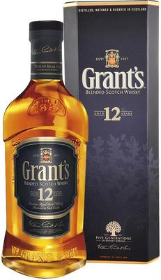 Виски шотландский «Grant's Aged 12 years old» в подарочной упаковке