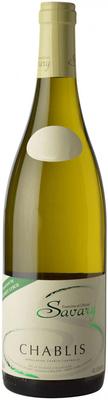 Вино белое сухое «Savary Chablis, 0.75 л» 2017 г.