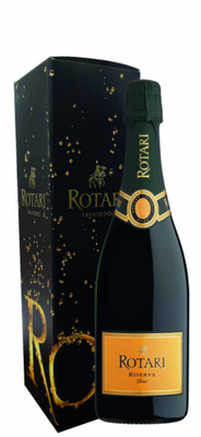 Вино игристое белое брют «Trento Rotari Riserva Brut» 2015 г. в подарочной упаковке