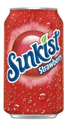 Газированный напиток «Sunkist Strawberry soda»