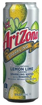 Газированный напиток «Arizona Sparkling Water + Minerals Lemon Lime»