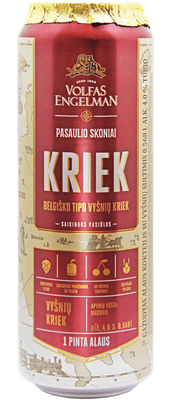 Пиво «Volfas Engelman Kriek» в жестяной банке