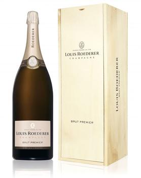 Шампанское белое брют «Louis Roederer Brut Premier» в деревянной подарочной упаковке