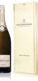 Шампанское белое брют «Louis Roederer Brut Premier» в деревянной подарочной упаковке