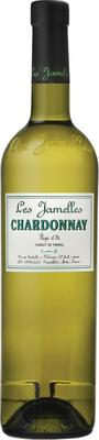 Вино белое сухое «Les Jamelles Chardonnay» 2017 г.