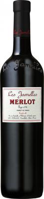 Вино красное сухое «Les Jamelles Merlot» 2016 г.