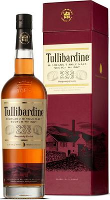 Виски шотландский «Single Malt Tullibardine 228 Burgundy Finish» в подарочной упаковке