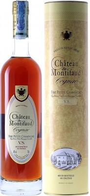 Коньяк французский «Petite Champagne Chateau de Montifaud V.S., 0.7 л» в подарочной упаковке
