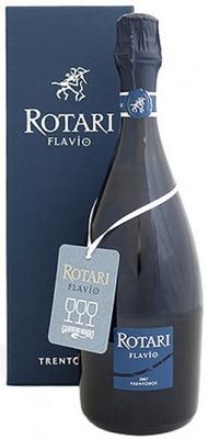 Вино игристое белое брют «Trento Rotari Flavio Riserva Brut» 2012 г. в подарочной упаковке