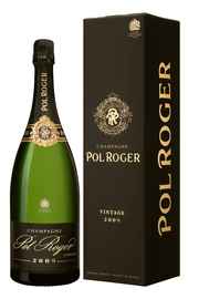 Шампанское белое брют «Pol Roger Brut Vintage» 2009 г., в подарочной упаковке