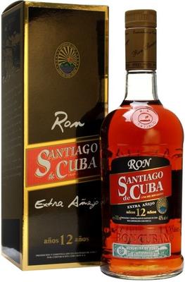 Ром кубинский «Santiago de Cuba Extra Anejo 12 years old» в подарочной упаковке