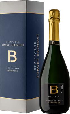 Шампанское белое брют «Forget-Brimont Millesime Brut Premier Cru Champagne» 2007 г., в подарочной упаковке