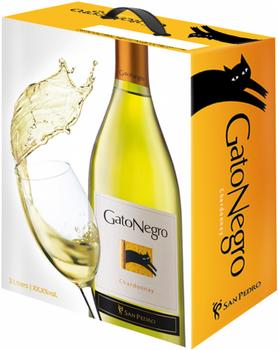 Вино белое сухое «Gato Negro Chardonnay» 2017 г., тетрапак
