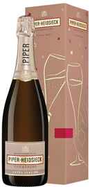 Шампанское белое полусухое «Piper-Heidsieck Cuvee Sublime Demi-Sec» в подарочной упаковке "Праздничный выпуск"