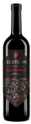 Вино столовое красное полусладкое «Old Telavi Alazanskaya Dolina»