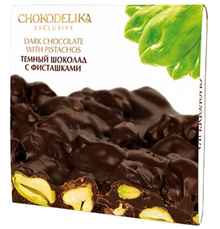 Темный шоколад «Chokodelika с фисташками»