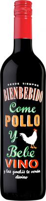 Вино красное сухое «Come Pollo y Bebe Vino»