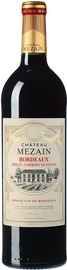 Вино красное сухое «Chateau Mezain Bordeaux» 2016 г.