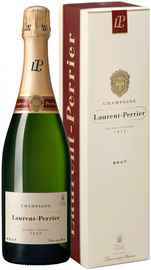 Вино игристое белое брют «Laurent Perrier Brut» в подарочной упаковке