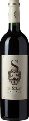 Вино красное сухое «S De Siran Margaux» 2014 г.
