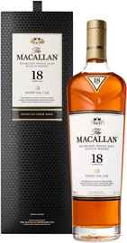 Виски шотландский «Macallan Sherry Oak 18 Years Old» в подарочной упаковке