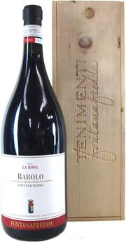 Вино красное сухое «Fontanafredda La Rosa Barolo» 2011 г., в подарочной деревянной упаковке
