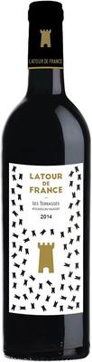 Вино красное сухое «Latour de France Les Terrasses Cotes du Roussillon Villages Vignerons Сatalans» 2014 г.