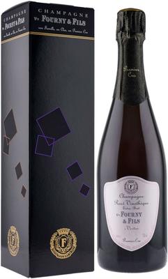 Шампанское розовое экстра брют «Champagne Veuve Fourny Rose Vinotheque Extra Brut» в подарочной упаковке