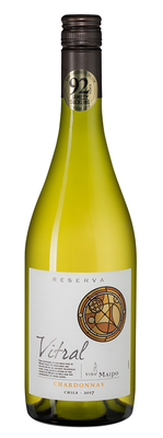 Вино белое сухое «Vitral Chardonnay Reserva» 2017 г.