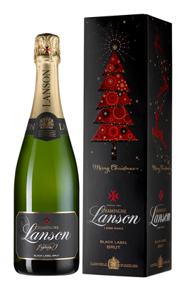 Шампанское белое брют «Champagne Lanson Black Label Brut» в подарочной упаковке