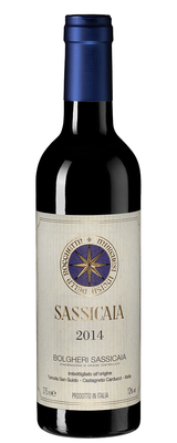 Вино красное сухое «Sassicaia, 0.375 л» 2014 г.