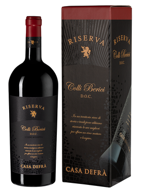 Вино красное сухое «Casa Defra Colli Berici Riserva» 2015 г., в подарочной упаковке