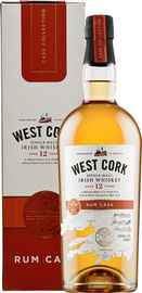Виски ирланлдский «West Cork Rum Cask 12 Years» в подарочной упаковке