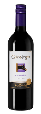 Вино красное сухое «Gato Negro Carmenere» 2018 г.