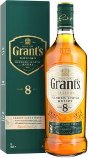 Виски шотландский «Grant's Sherry Cask Finish 8 Years Old, 0.7 л» в подарочной упаковке