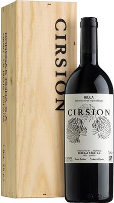 Вино красное сухое «Cirsion Rioja» 2011 г. в деревянной подарочной упаковке