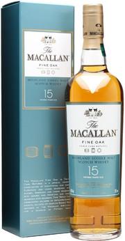 Виски шотландский «The Macallan Fine Oak 15 Years Old» в подарочной упаковке