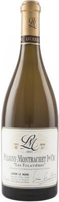 Вино белое сухое «Lucien Le Moine Puligny-Montrachet 1-er Cru Les Folatieres» 2011 г.