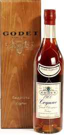 Коньяк «Godet Vintage Grande Champagne 1974» 1974 г. в деревянной коробке