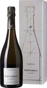 Шампанское белое экстра брют «Pierre Et Francois Hure 4 Elements Chardonnay Extra Brut» 2013 г. в подарочной упаковке