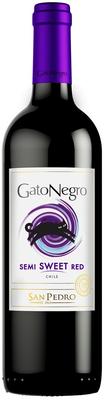 Вино красное полусладкое «Gato Negro»