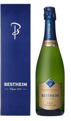 Вино игристое белое брют «Cremant D'Alsace Bestheim Brut White» в подарочной упаковке