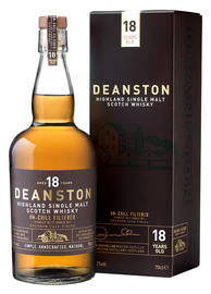 Виски шотландский «Deanston Aged 18 Years» в подарочной упаковке