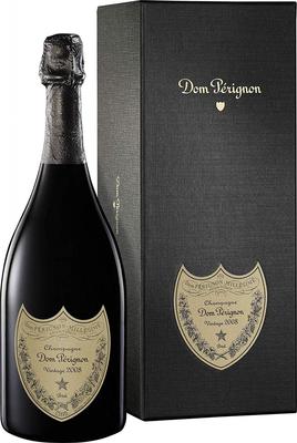 Шампанское белое брют «Dom Perignon» 2008 г.. в подарочной упаковке