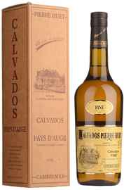 Кальвадос «Calvados Pierre Huet Fine Pays d Auge» в подарочной упаковке