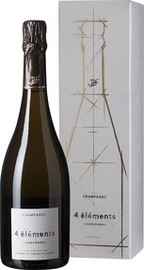 Игристое вино экстра брют «Pierre Et Francois Hure 4 Elements Chardonnay Extra Brut» 2014 г. в подарочной упаковке